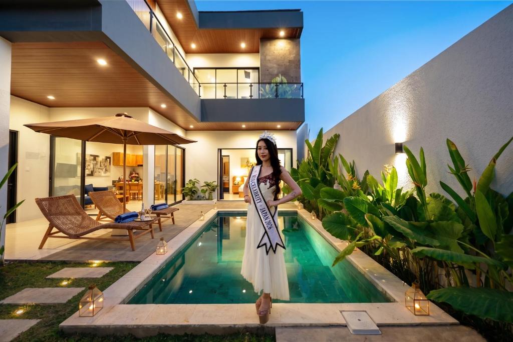 Kesiman Villa | BrandNew Beachside Modern Villa A, 3 Bedrooms for 8 Guests