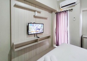 New Furnished & Modern @ Studio Tamansari Mahogany Karawang Apartment By Travelio in Karawang