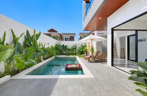 Kesiman Villa | BrandNew Beachside Modern Villa A, 3 Bedrooms for 8 Guests
