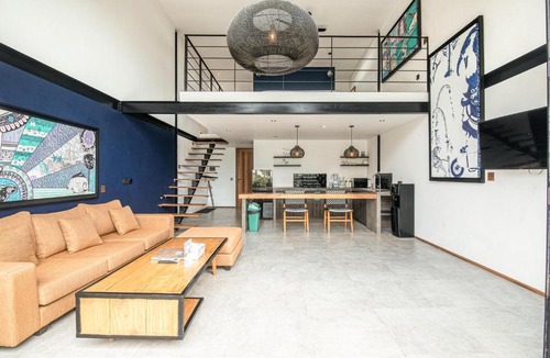 Munggu Hotel | Chic Modern 3BR Villa, Enclosed Living Room