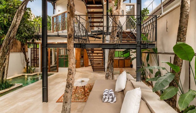 Designer 2-BR Villa Pool, 800m to Canggu Beach
