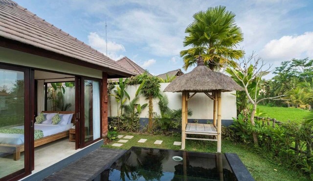 Lovely Private Pool Villa overlooking the stunning rice paddies in Tegallalang