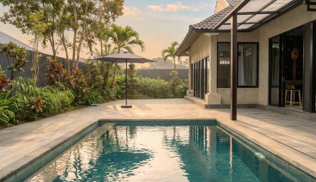 Minimalist 3BR in Jungle Ubud with Big Pool&Office in Kecamatan Ubud