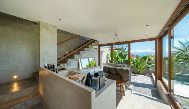 Peaceful one-bedroom villa with private pool, ocean view, and quiet surroundings.