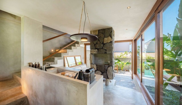 Peaceful one-bedroom villa with private pool, ocean view, and quiet surroundings