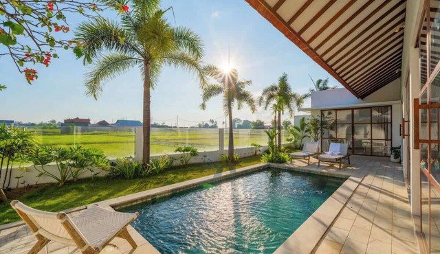 Villa w/Pool, Rice Field & Mountain Views