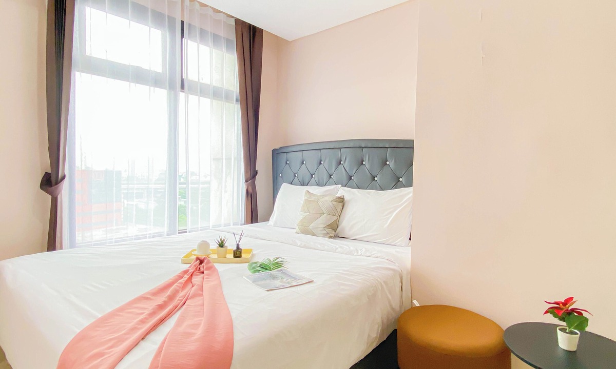 Cikarang Apartment | Soft Pastel Minimalist 3Br At Pollux Chadstone Apartment