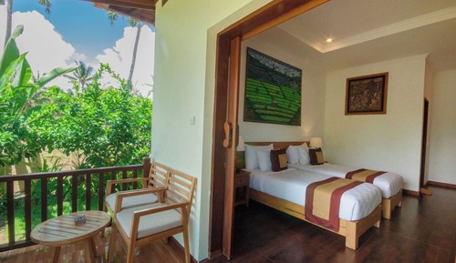 Deluxe Twin Room, Balcony, Garden View