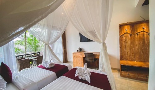 Deluxe Twin Room, Balcony, Garden View