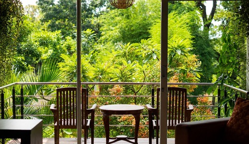 Romantic Double or Twin Room, Balcony, Garden View