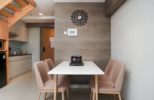 Jakarta Apartment | Stunning 2BR Loft Apartment at Maqna Residence