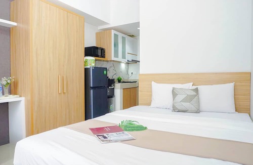 Cikarang Apartment | Cozy White Studio At Vasanta Innopark Apartment
