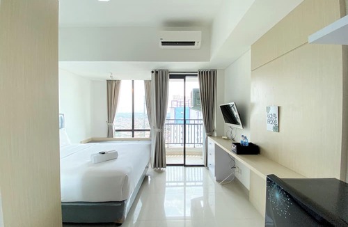 South Tambun Apartment | White Toned Style Studio At Lrt City Bekasi Apartment