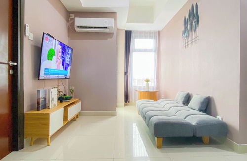 Cikarang Apartment | Soft Pastel Minimalist 3Br At Pollux Chadstone Apartment