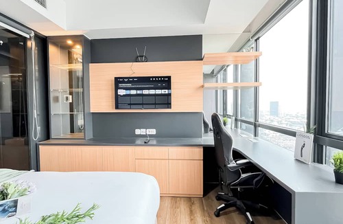 Pinang Apartment | Urban Industrial Touch 1Br Apartment At The Smith Alam Sutera