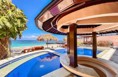 Candi Dasa Villa | Villa Talia Vashti - Oceanfront villa with Private Sea Access, Pool & Cook