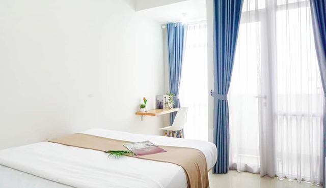 Cozy White Studio At Vasanta Innopark Apartment