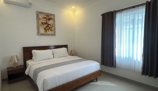 Charming 1 bedroom private pool villa, living room and kitchen in southern Bali in Bali